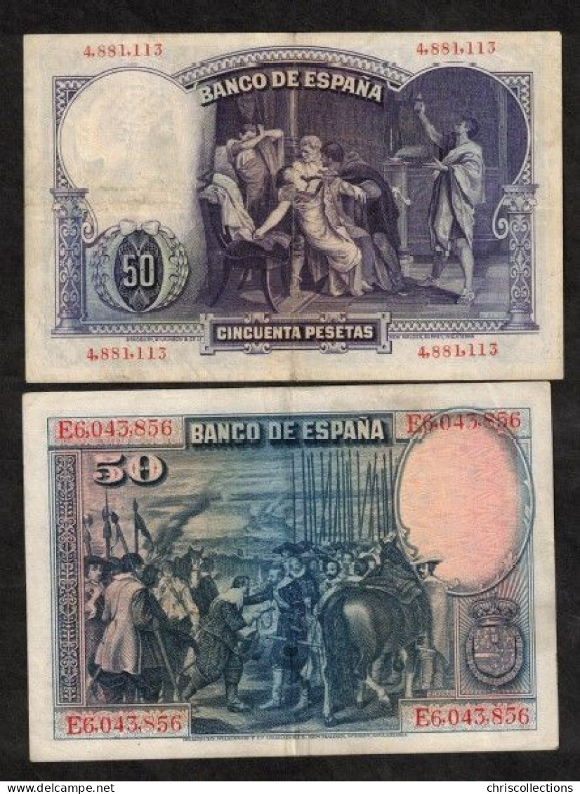 ESPAGNE - Lot De 8 Billets D'Espagne - Collezioni