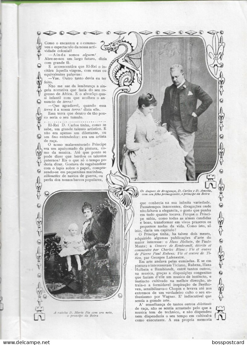 Monarquia Portuguesa - Rei D. Carlos - D. Manuel - Lisboa -  Ilustração Portuguesa Nº 107, 9 Março 1908 - Portugal