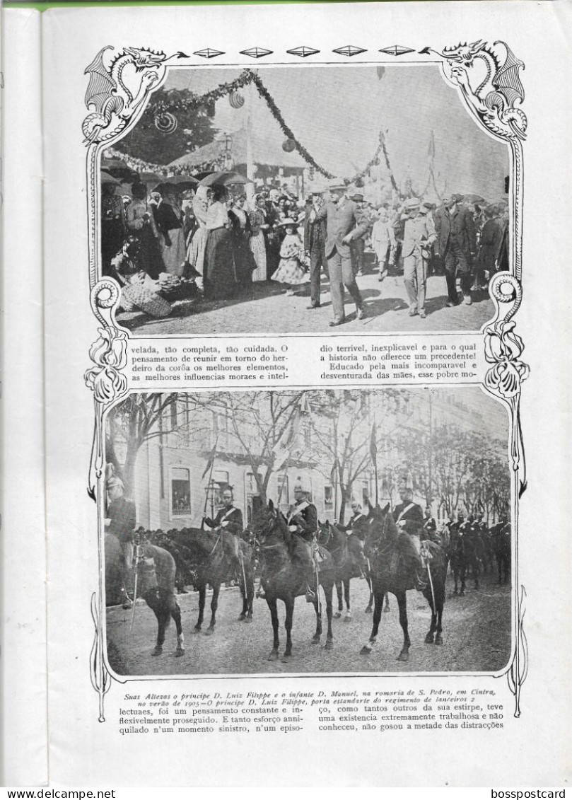 Monarquia Portuguesa - Rei D. Carlos - D. Manuel - Lisboa -  Ilustração Portuguesa Nº 107, 9 Março 1908 - Portugal