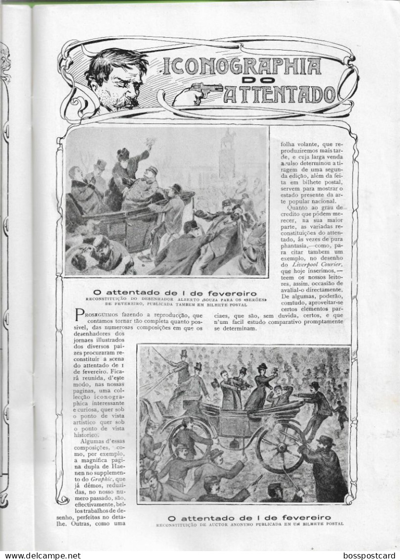 Monarquia Portuguesa - Rei D. Carlos - D. Manuel - Lisboa -  Ilustração Portuguesa Nº 107, 9 Março 1908 - Portugal