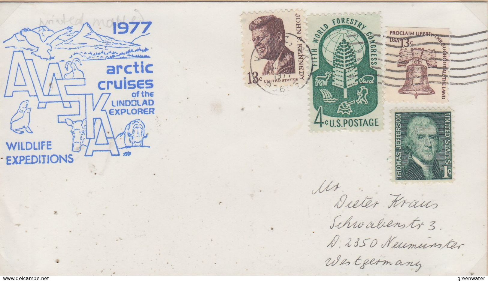 USA Alaska Arctic Cruises Lindblad Explorer Cover Ca Valdez  18 JUL 1977 (WW167A) - Expéditions Arctiques