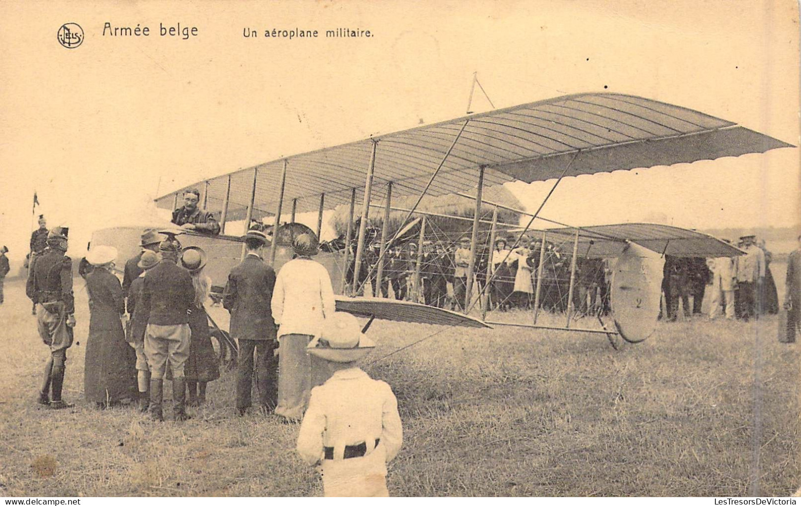 Militaria - Armée Belge - Un Aéroplane Militaire - Carte Postale Ancienne - Regimientos