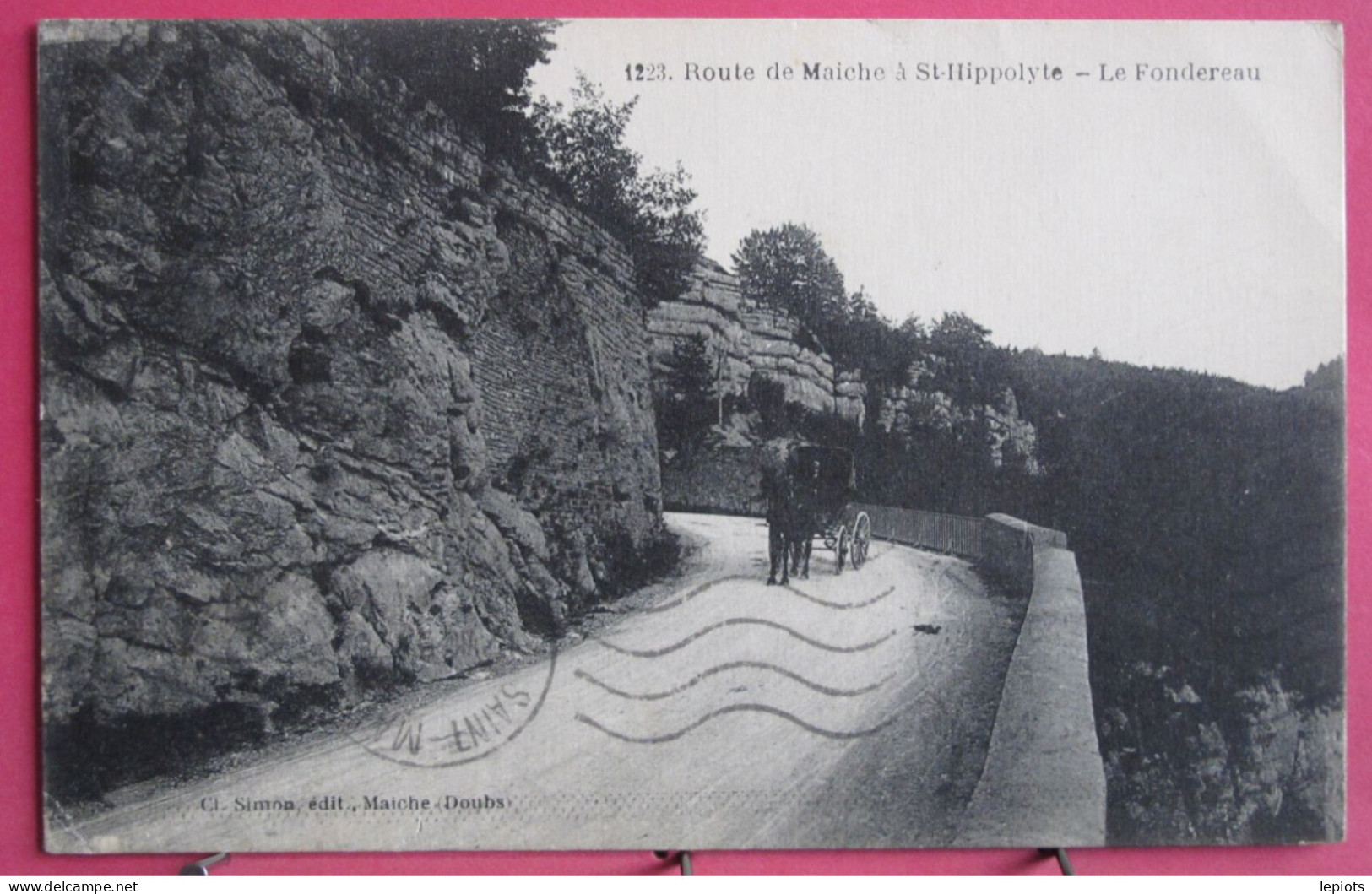 25 - Route De Maîche à St Hippolyte - R/verso - Saint Hippolyte