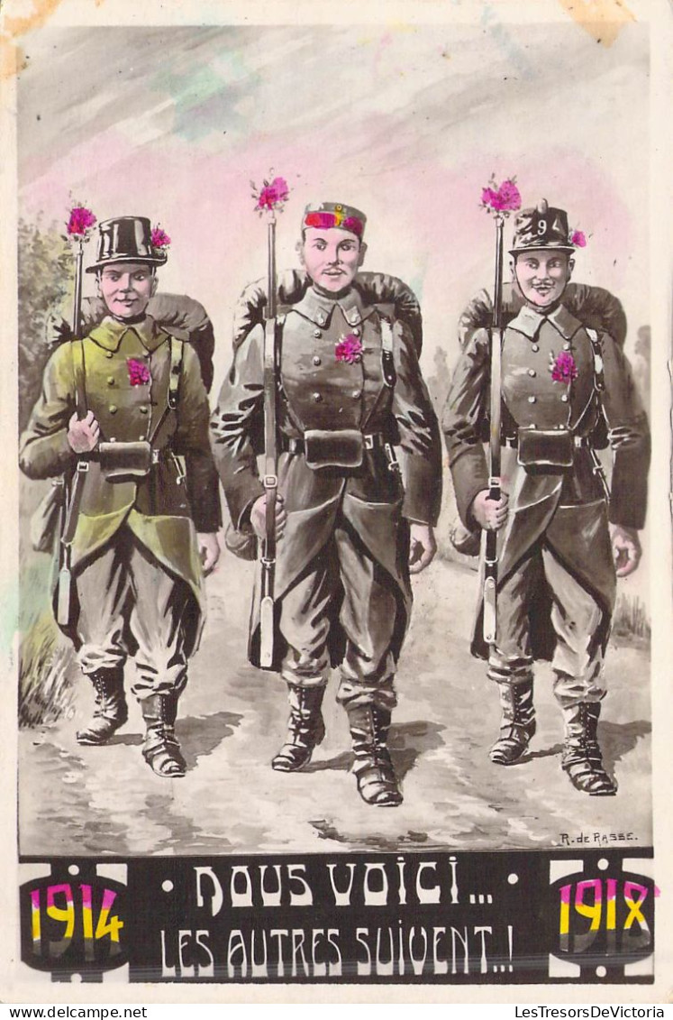 Militaria - 1914-1918 - Nous Voici.. Les Autres Suivent.. ! - Carte Postale Ancienne - Guerre 1914-18