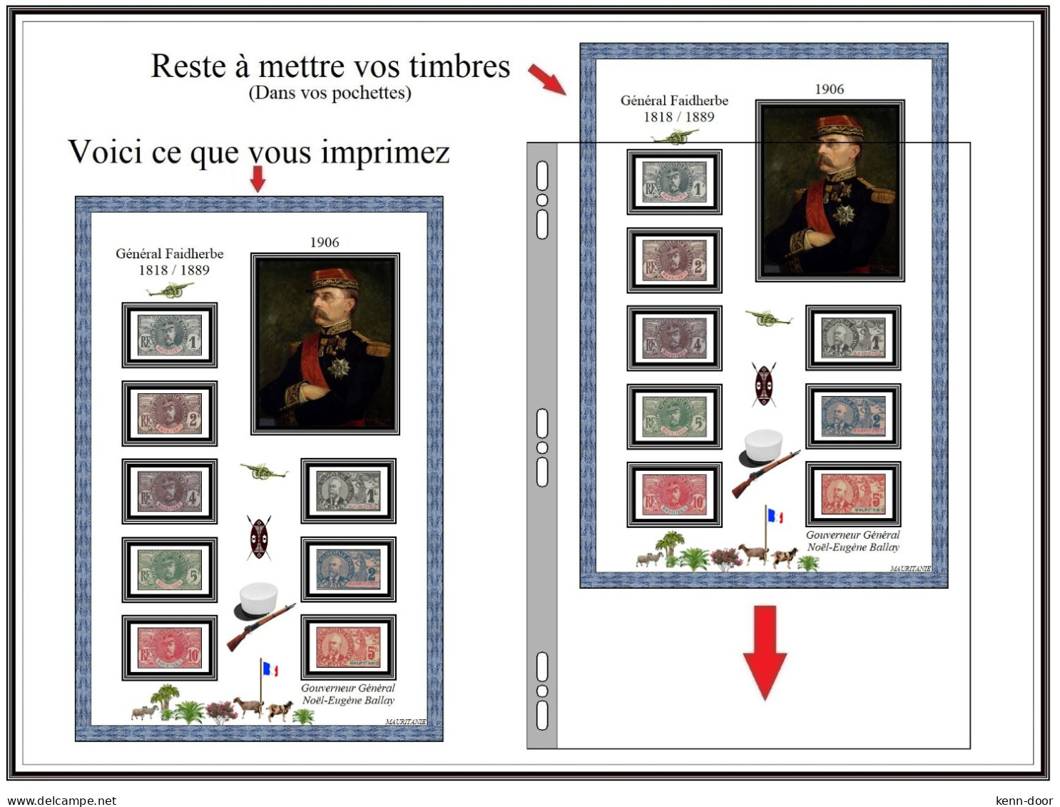 Album De Timbres à Imprimer   MAURITANIE - Andere & Zonder Classificatie