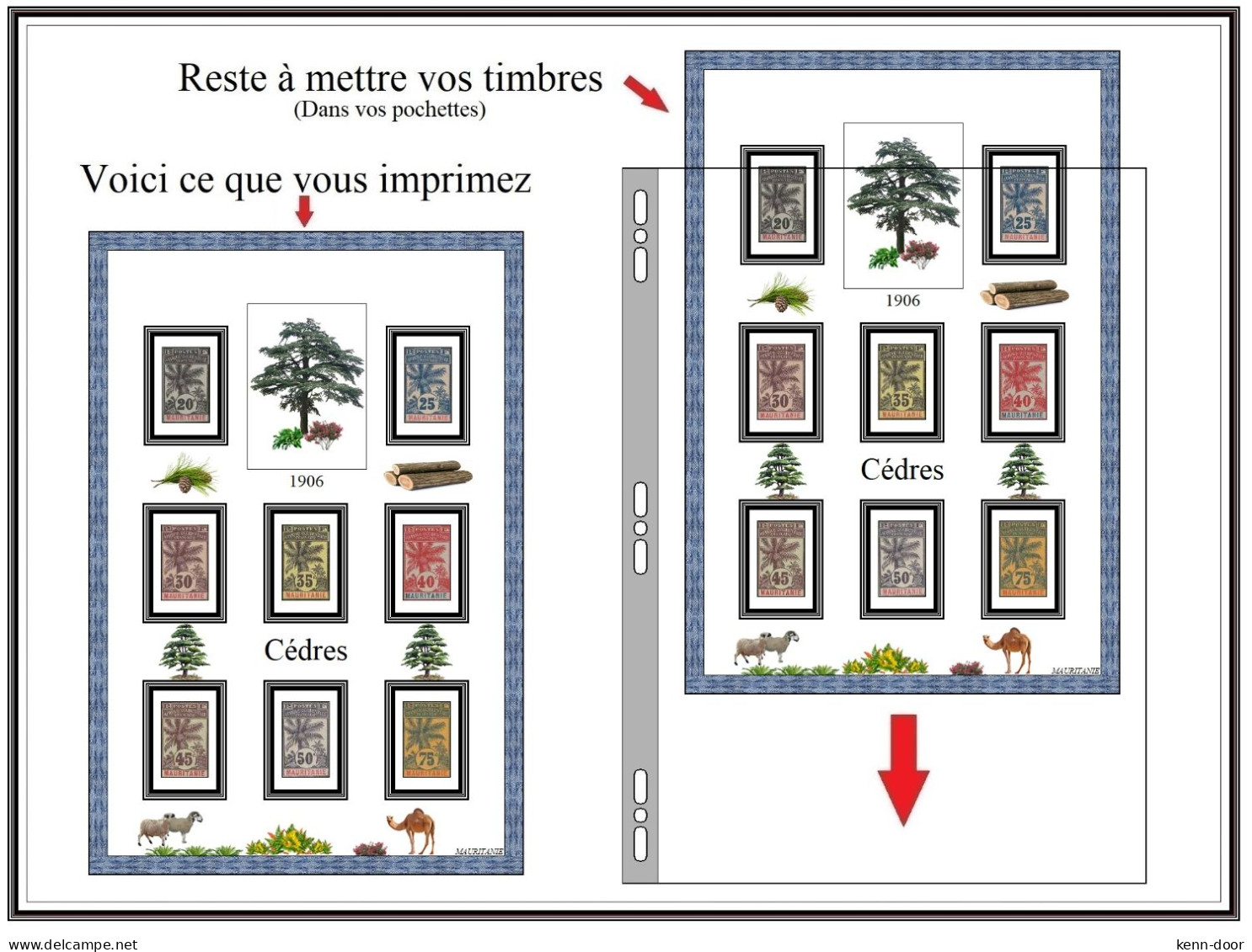 Album de timbres à imprimer   MAURITANIE