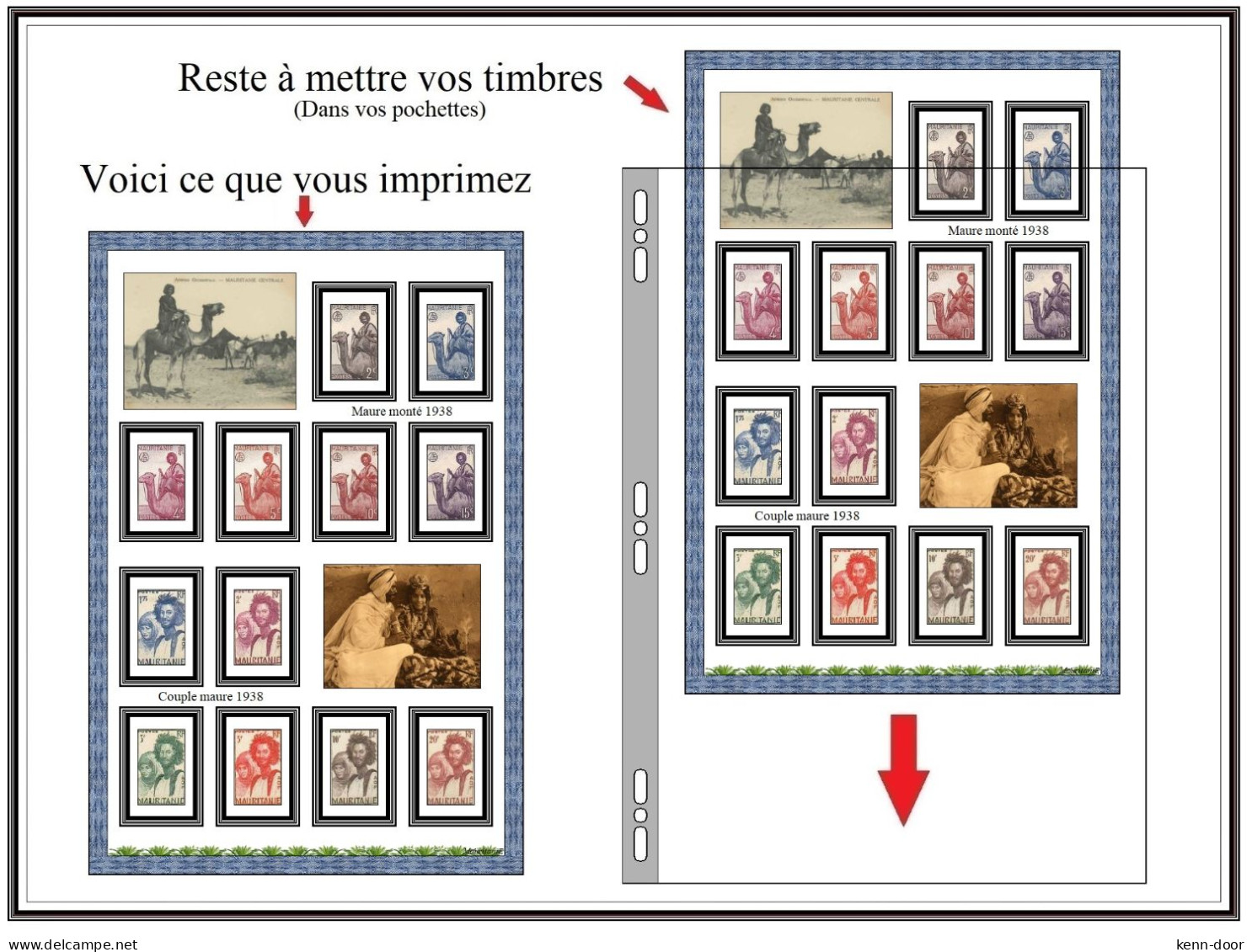 Album de timbres à imprimer   MAURITANIE