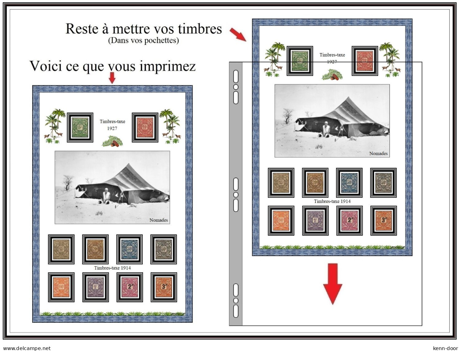 Album de timbres à imprimer   MAURITANIE