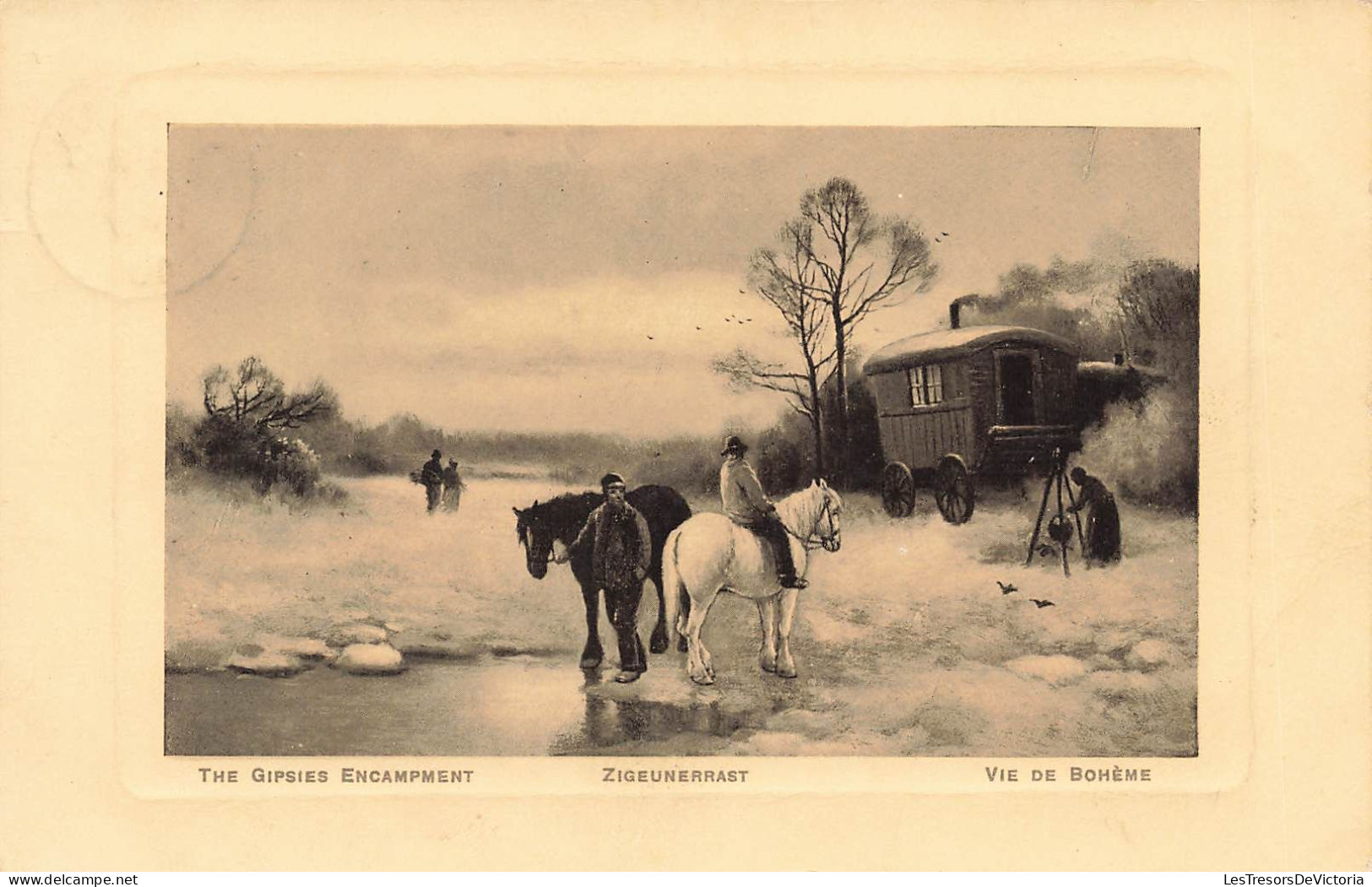 The Gipsies Encampment - Zigeunerrast - Vie De Bohème - Arno Mono - Roulotte - Carte Postale Ancienne - Europa