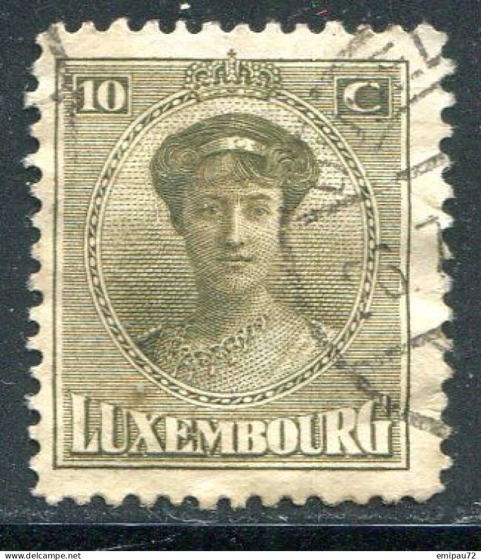 LUXEMBOURG- Y&T N°122- Oblitéré - 1921-27 Charlotte Voorzijde