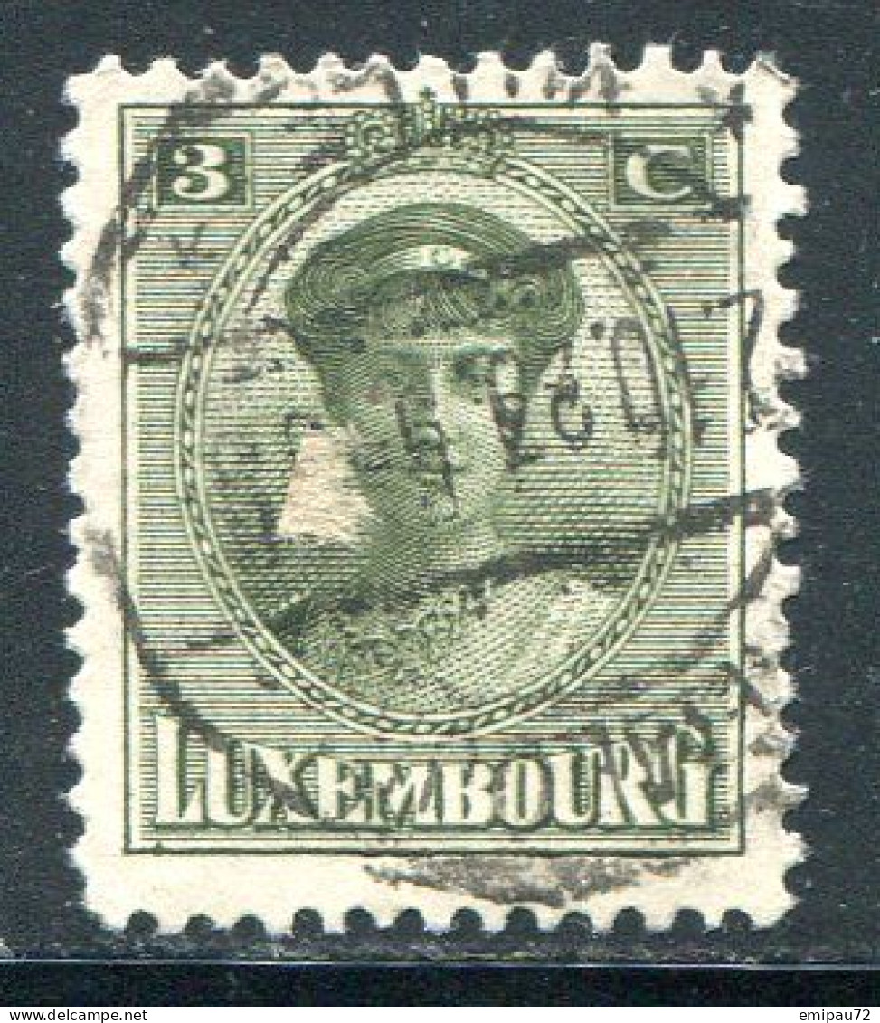 LUXEMBOURG- Y&T N°120- Oblitéré - 1921-27 Charlotte Front Side