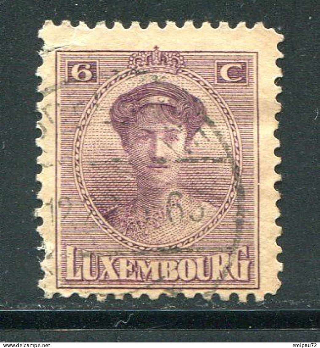 LUXEMBOURG- Y&T N°121- Oblitéré - 1921-27 Charlotte Front Side