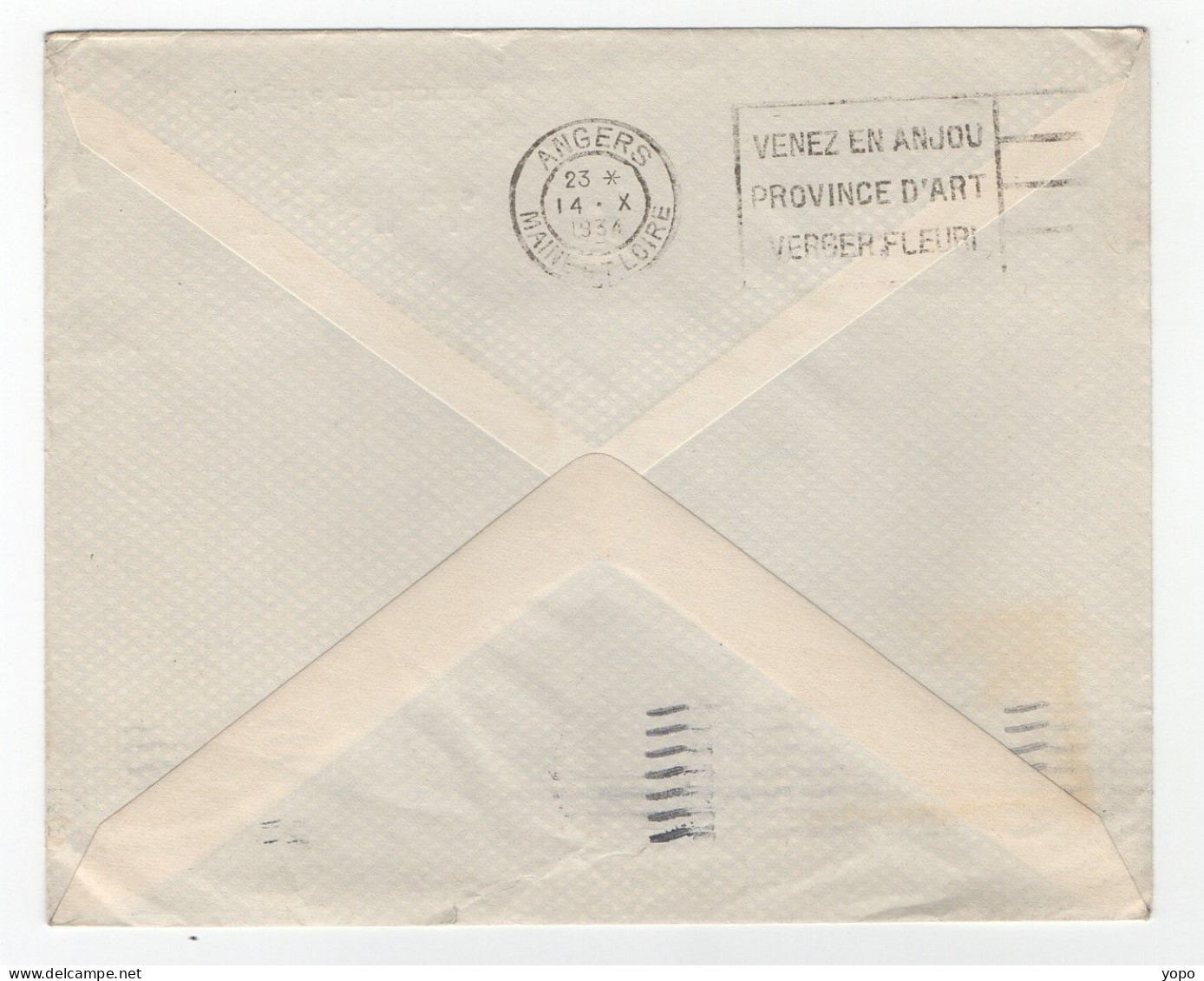 Danemark : Enveloppe Avec Entête De 1934, De Slagelse Pour La France, , Timbre N°211 - Franking Machines (EMA)