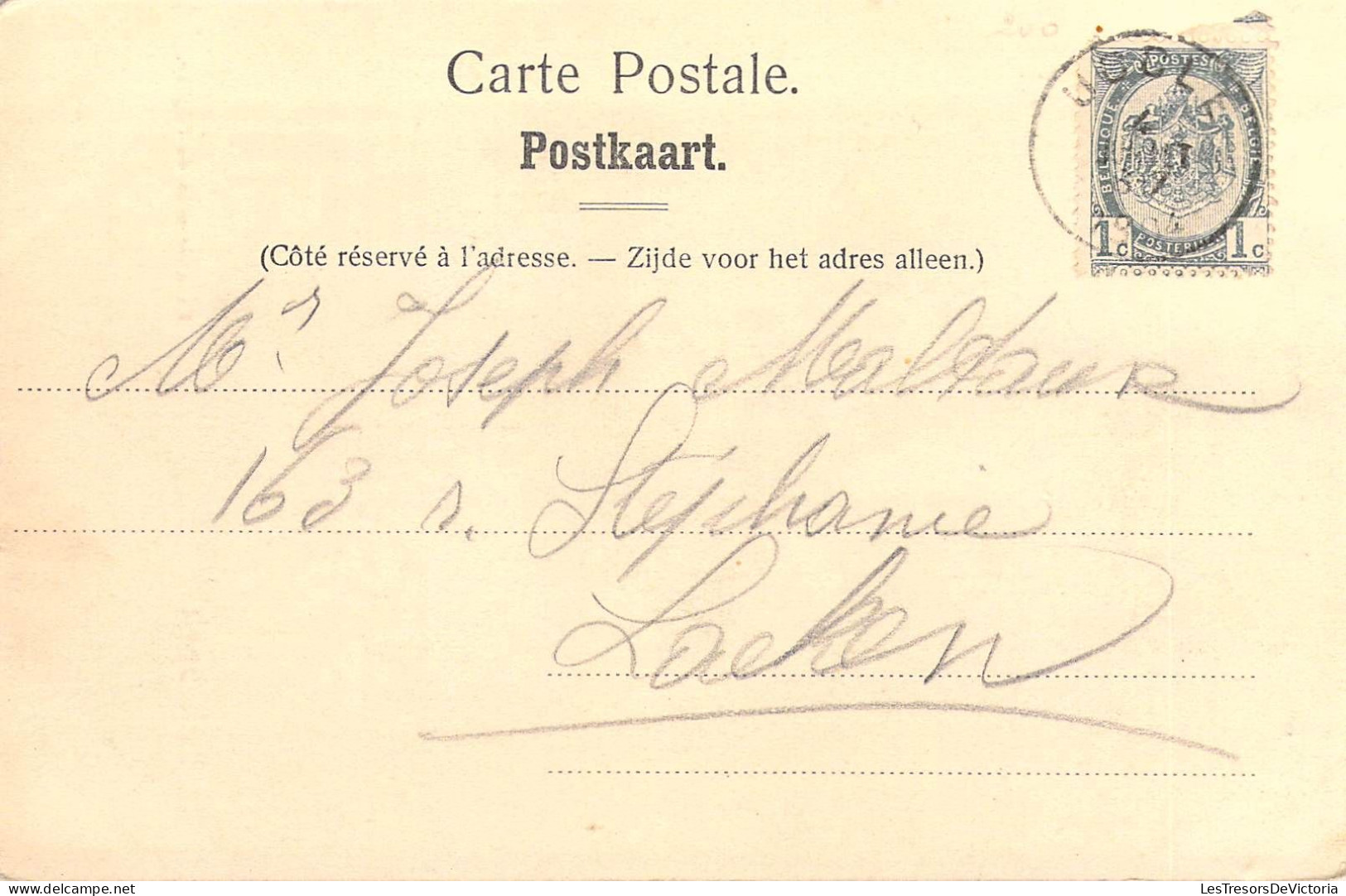 BELGIQUE - Linkebeek - Escalier Près De L'Eglise - Carte Postale Ancienne - Sonstige & Ohne Zuordnung