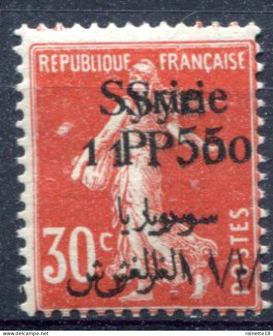 Syrie              132c *  Double Surcharge - Nuovi
