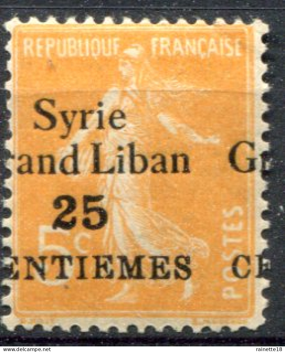 Syrie             89 **  Surcharge Décalée - Unused Stamps