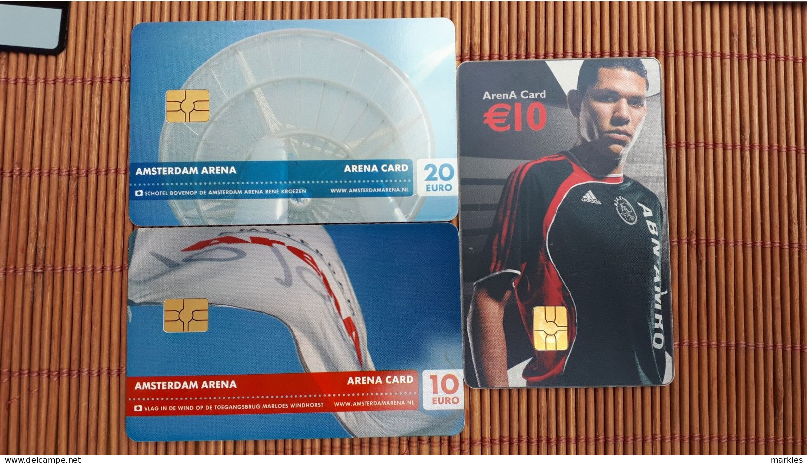 Football 3 Arena Cards Netherlands Used Rare - Autres & Non Classés