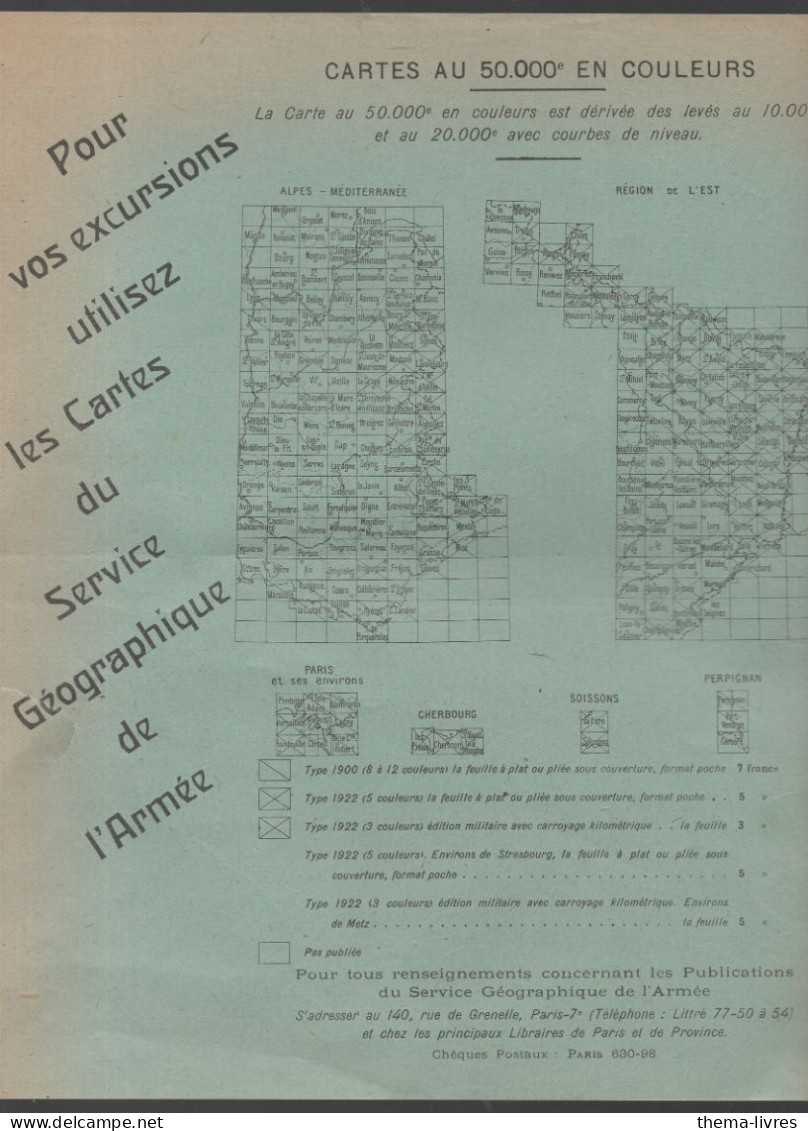 Catalogue Des Cartes Plans Et Ouvrages Div (+  Documents Ajoutés) 1928 (ed Du Ministère De La Guerre   (CAT5236) - Frankrijk