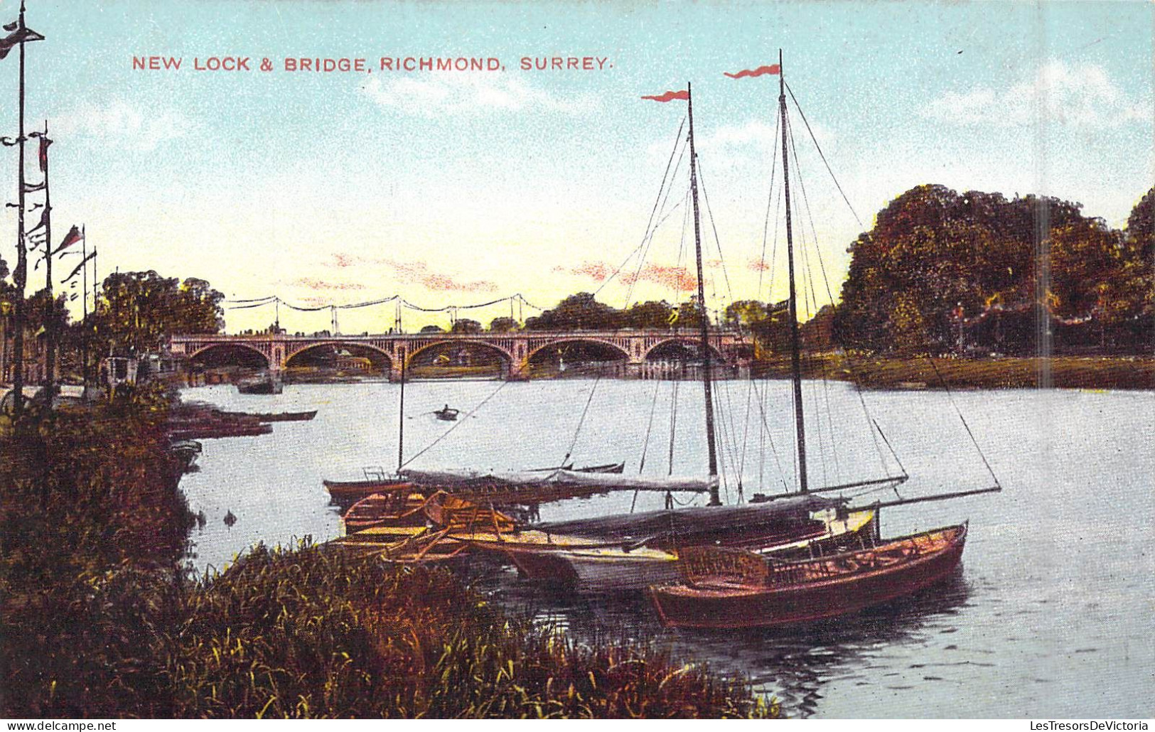 ROYAUME-UNIS - Angleterre - New Lock & Bridge - Richmond Surrey - Carte Postale Ancienne - Norvège