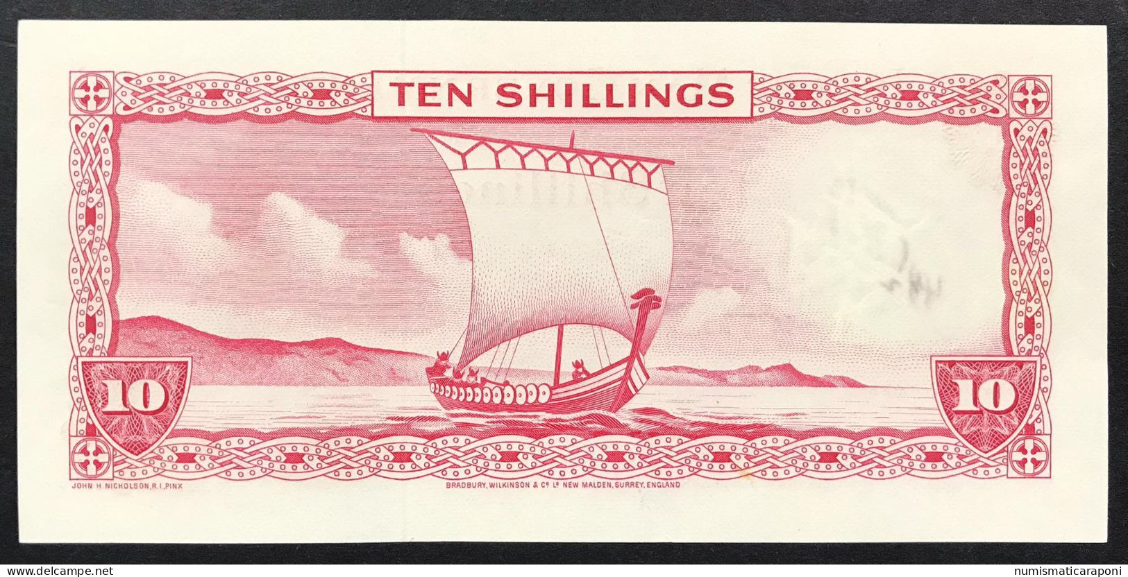 ISLE OF MAN 10 Shillings 1961 Pick#24b Spl Biglietto Ma Con Scritta Lotto.1101 - 1 Pound