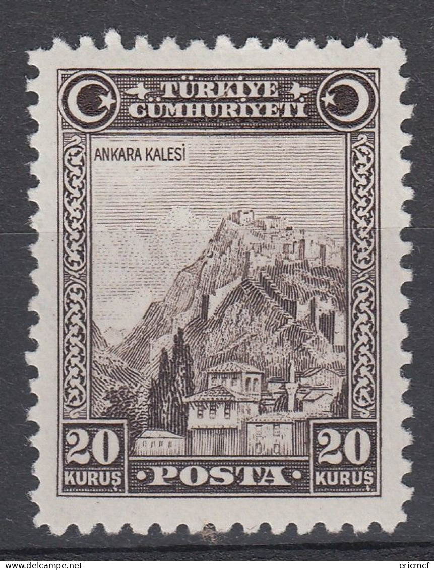 Turkey 1930 20k Brown MLH(*) - Unused Stamps