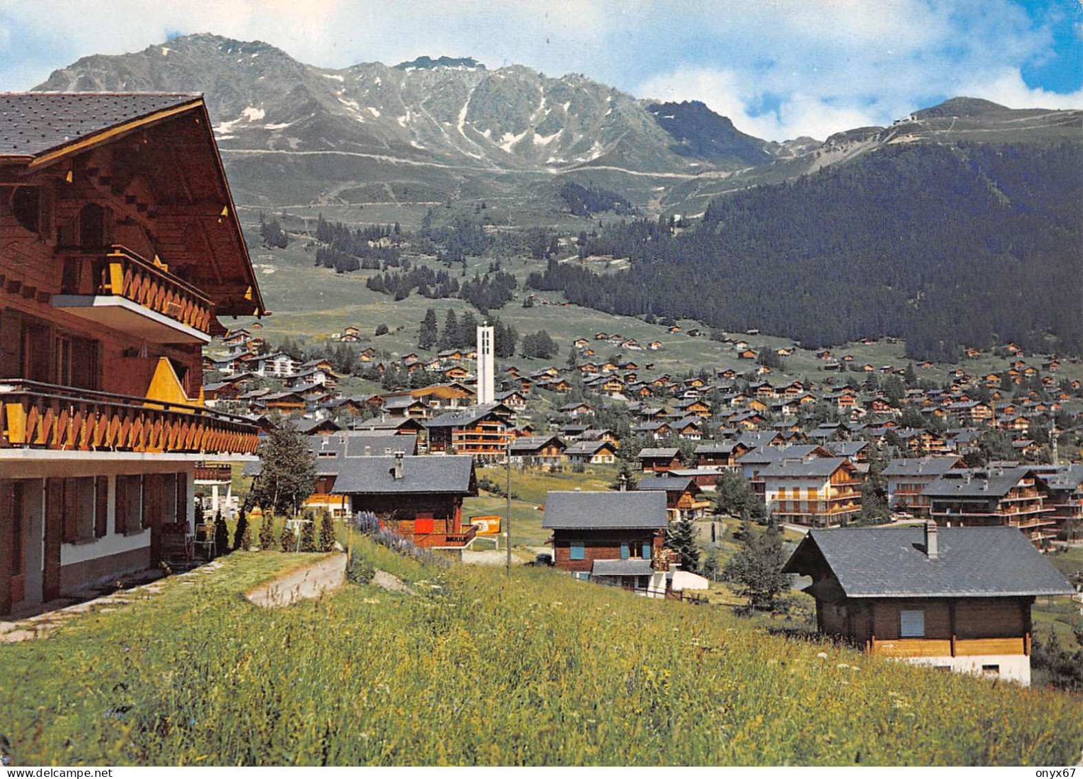 GF-VERBIER-Suisse-Schweiz-Svizzera-Valais-Vue De La Station Cachet Tampon Stempel Feldpost-GRAND FORMAT-10 X 15 - Autres & Non Classés