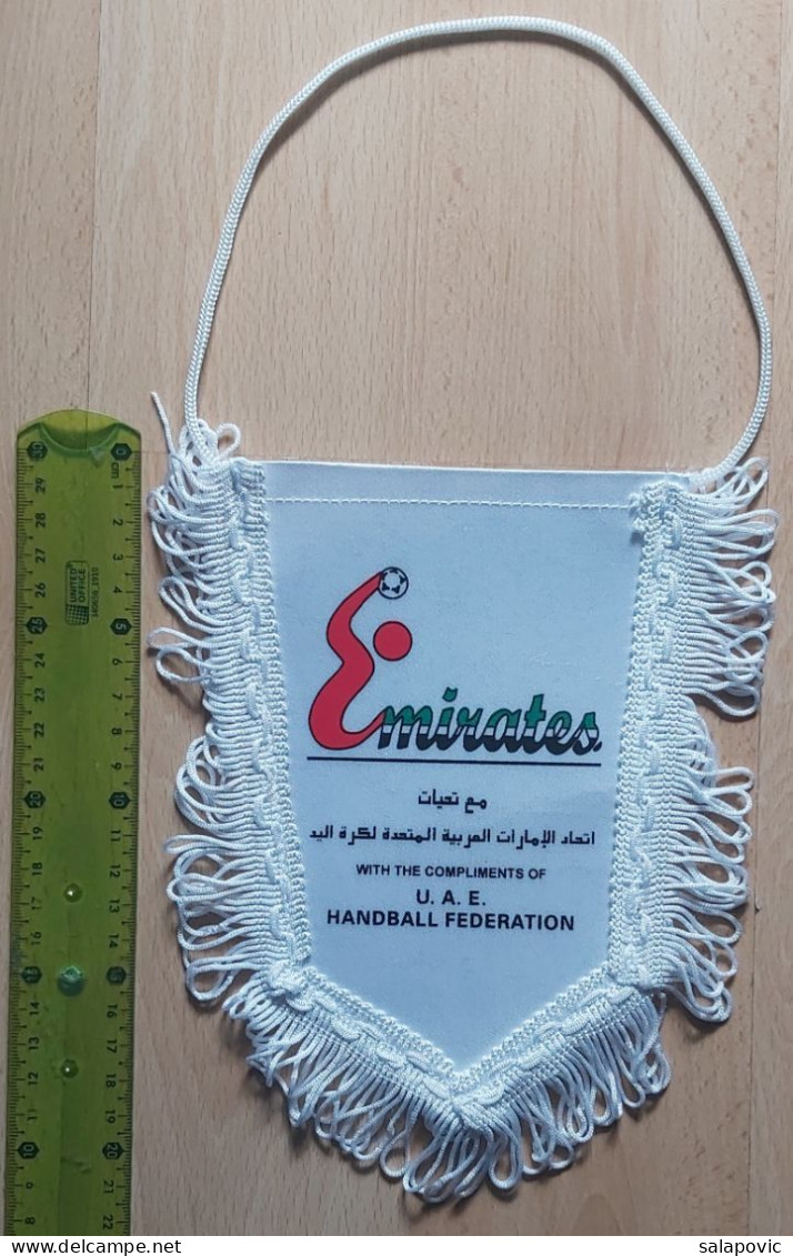 United Arab Emirates Handball Federation Association Union  PENNANT, SPORTS FLAG FLAG ZS 1 KUT - Handbal