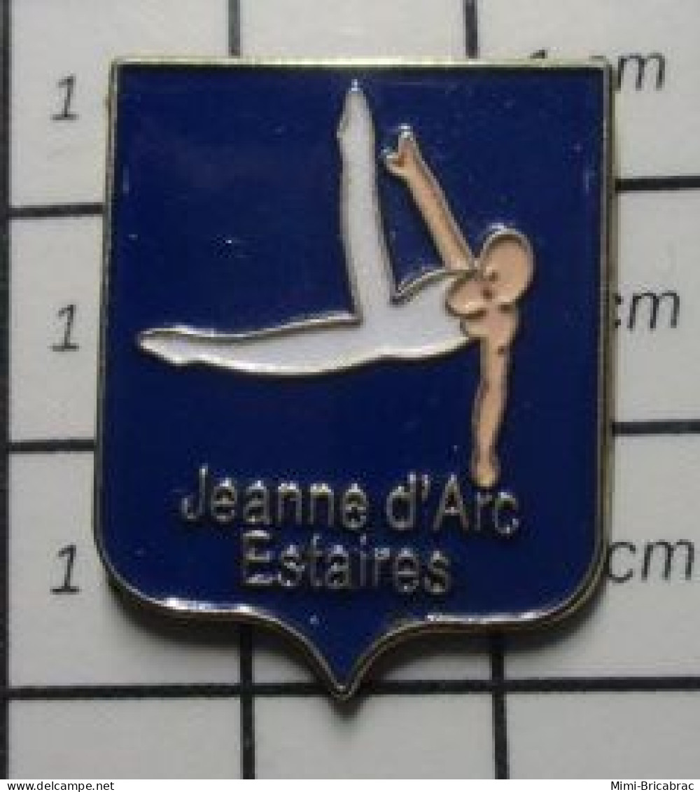 1415c Pin's Pins / Beau Et Rare / SPORTS / CLUB GYMNASTIQUE JEANNE D'ARC ESTAIRES Williams ? - Gimnasia