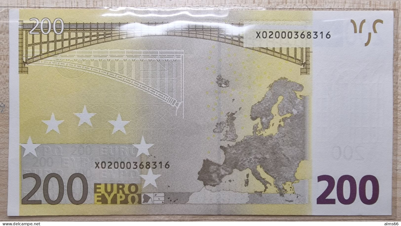 Euronotes 200 Euro 2002  UNC < X >< R006 > Germany Duisenberg - 200 Euro