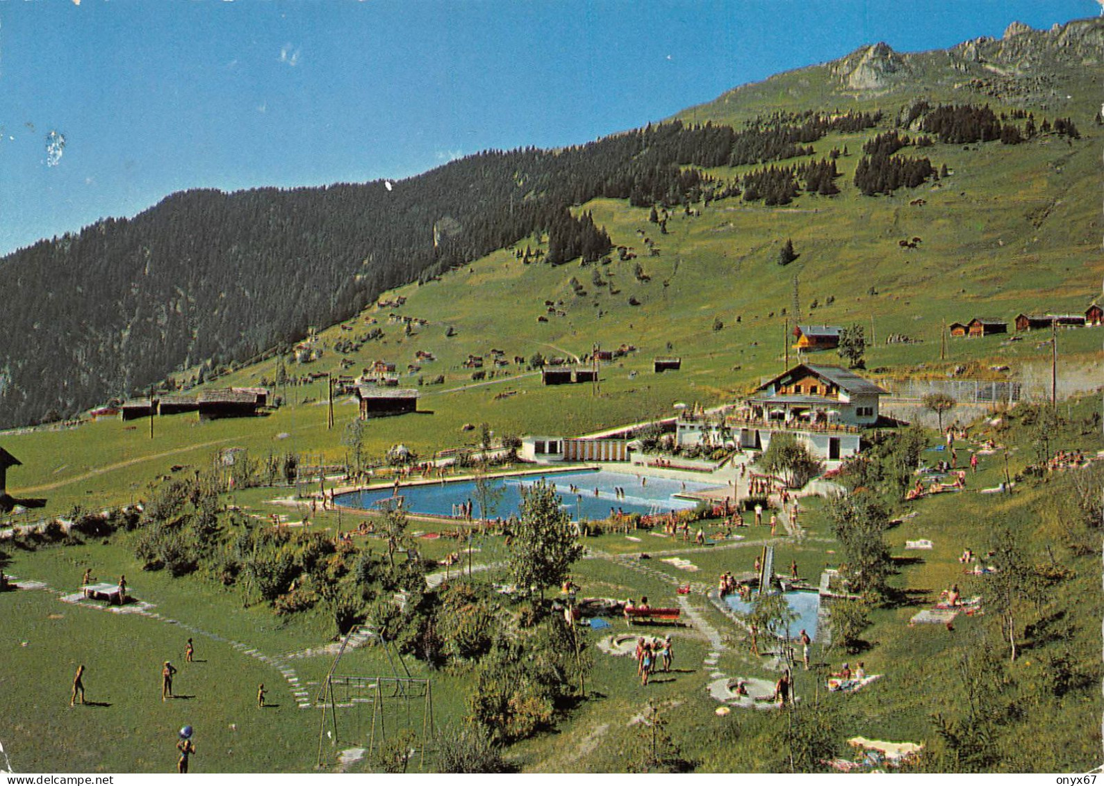 GF-VERBIER-Suisse-Schweiz-Svizzera-Valais-Vue Sur La Piscine-FORMAT 10 X 15 - Autres & Non Classés