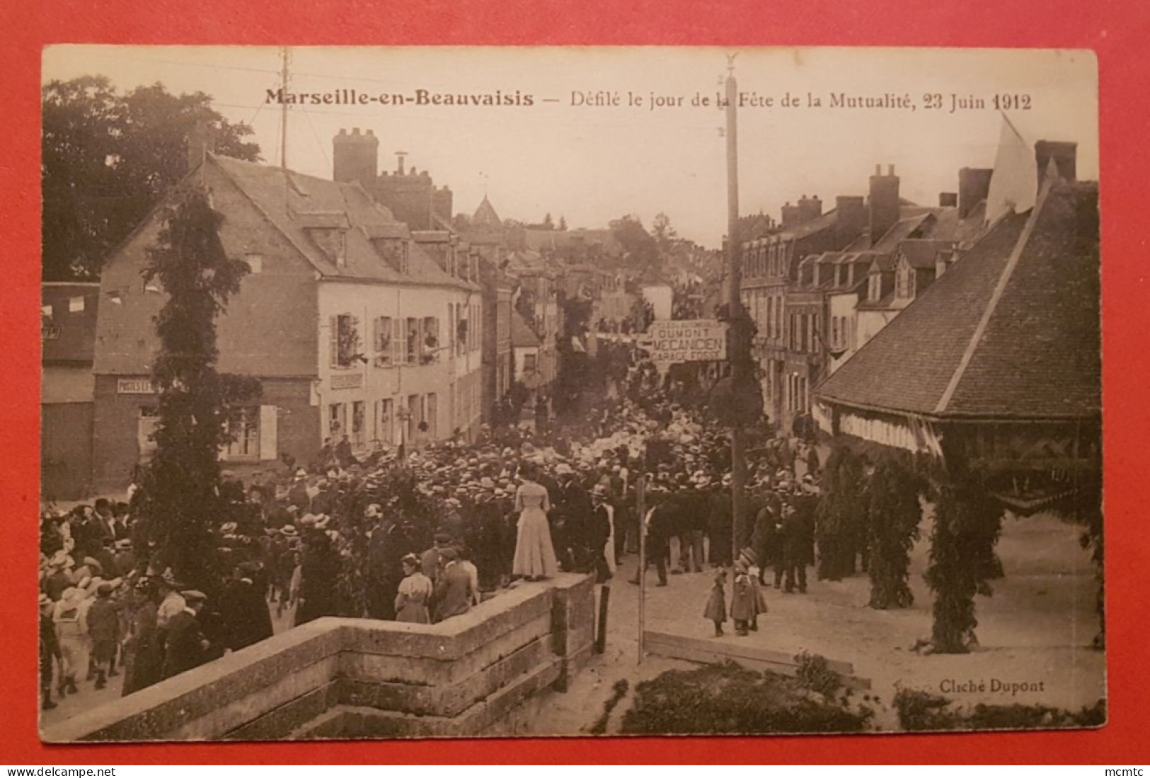 CPA - Marseille En Beauvaisis - Défilé Le Jour De La Fête De La Mutualité 23 Juin 1912 - Marseille-en-Beauvaisis