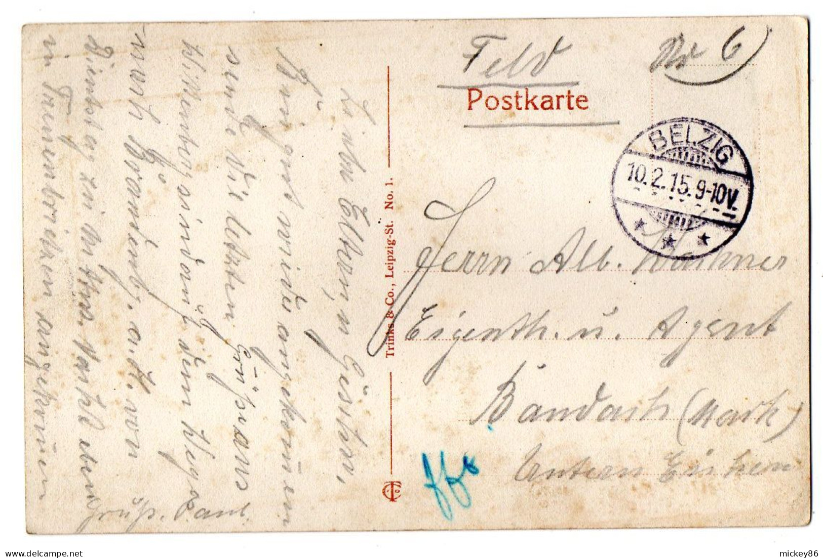 Allemagne -WITTENBERG -1915--Rathaus Mit Luther-u. Melanchthon-Denkmal....carte Colorisée..cachet  BELZIG - Wittenberg