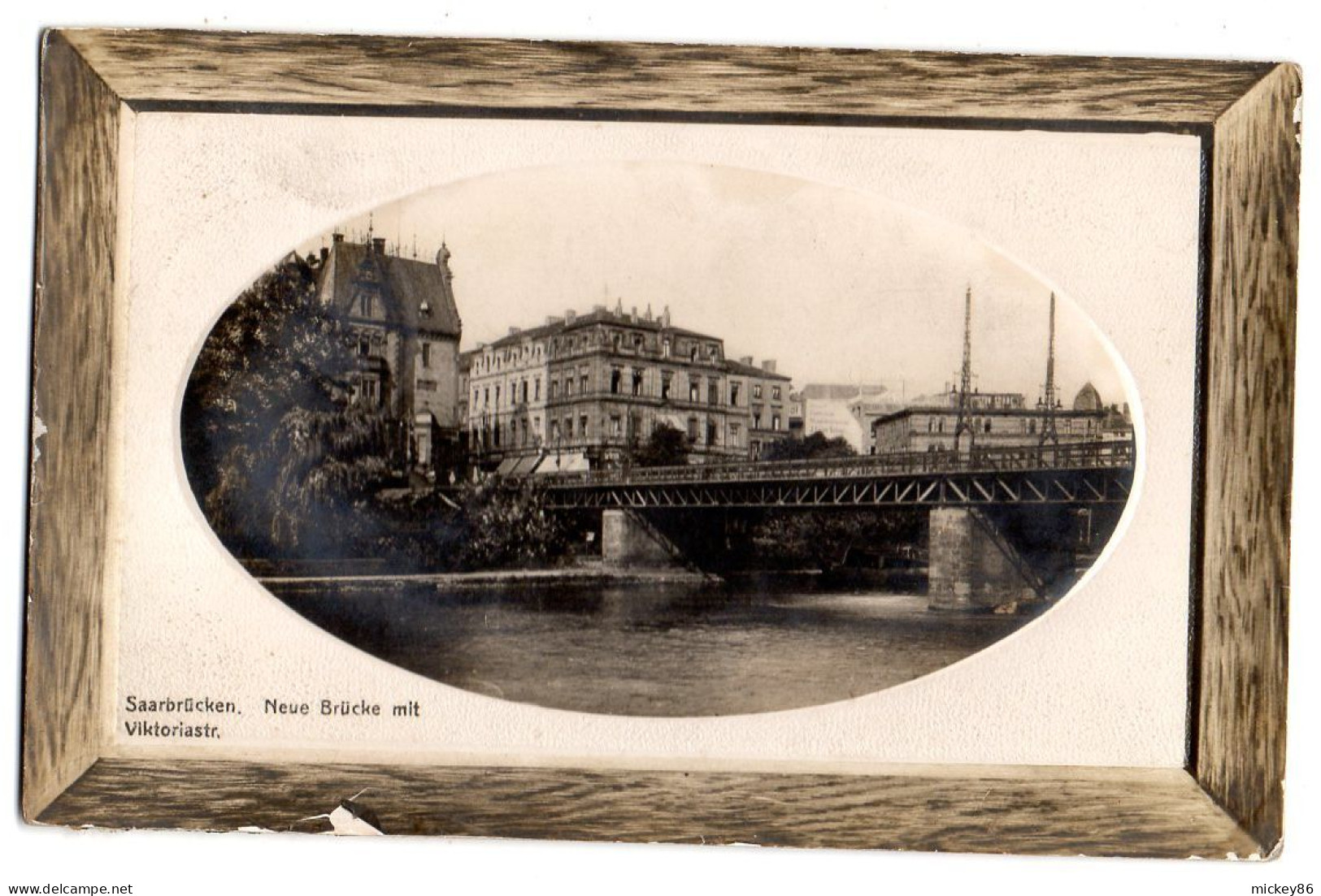 Allemagne - SAARBRUECKEN -1912 - Neue Brucke Mit Viktoriastr..( Pont).......cachet  ... - Saarbrücken