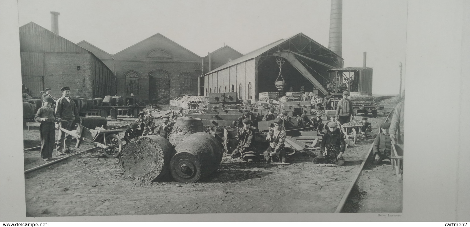 ACIERIES ISBERGUES GRANDE PHOTOGRAVURE HELIOGRAVURE PARC DES FONDERIES USINE INDUSTRIE METALLURGIE 62 - Isbergues