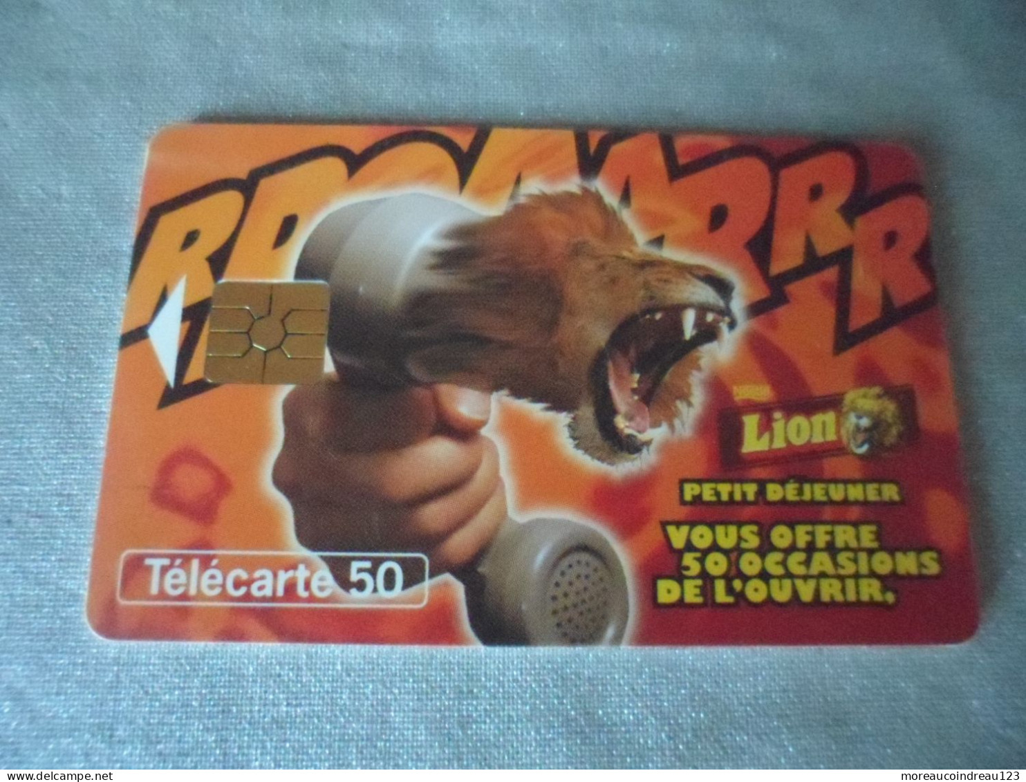 Télécarte Lion - Lebensmittel