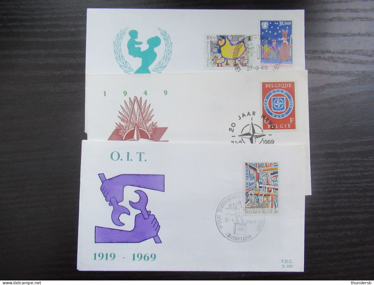 Mooi lot FDC's uit 1969 - Startprijs 9,99 euro!