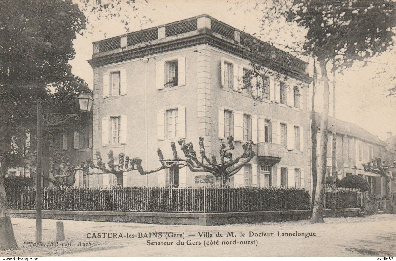 Castera-les-Bains 32 (8205) Villa De M. Le Docteur Lannelongue, Sénateur Du Gers (Côté Nord-ouest) - Castera