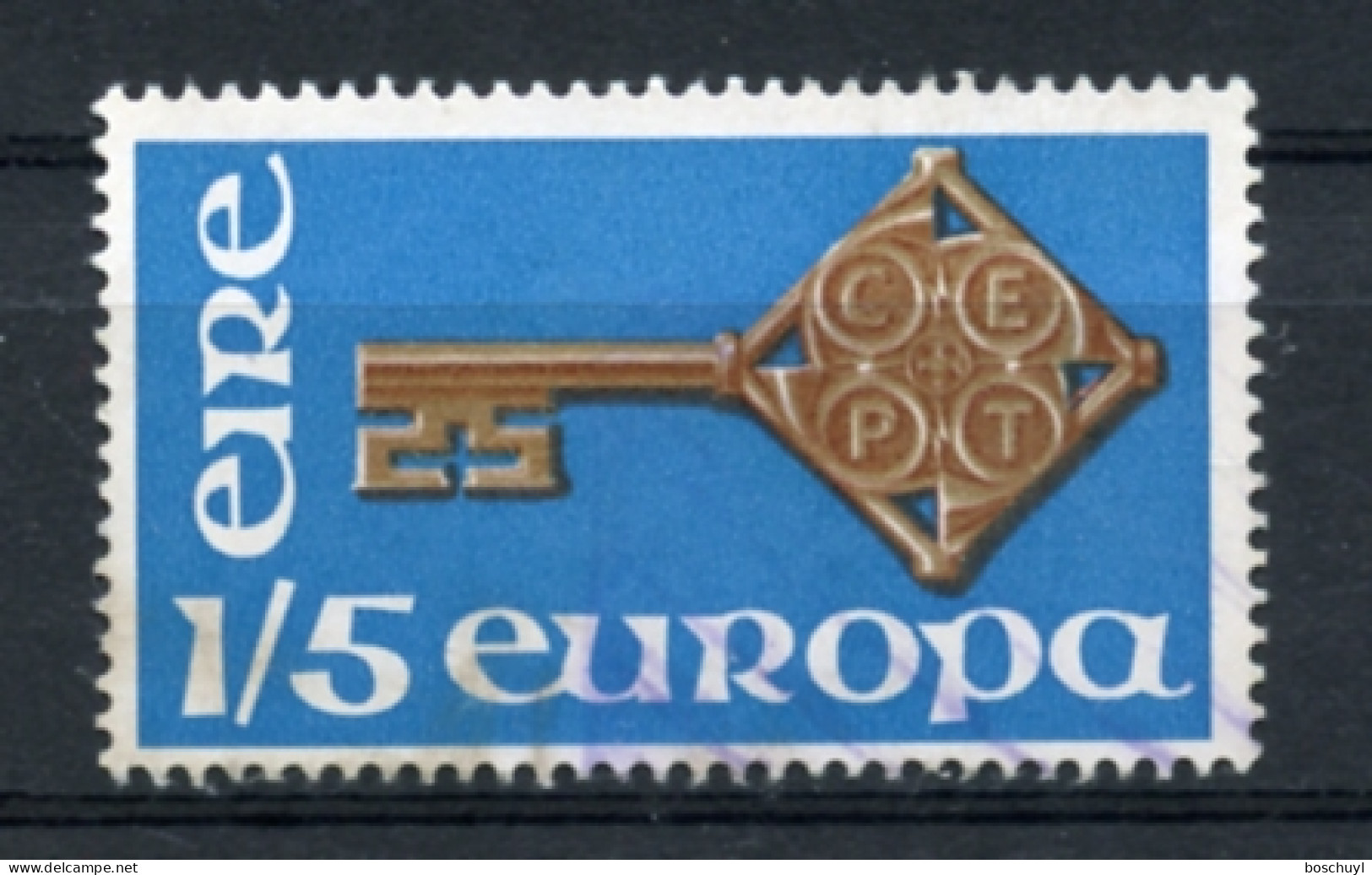 Ireland, 1968, 1 Sh 5 P, Europa Cept, Used, Michel 203 - Oblitérés