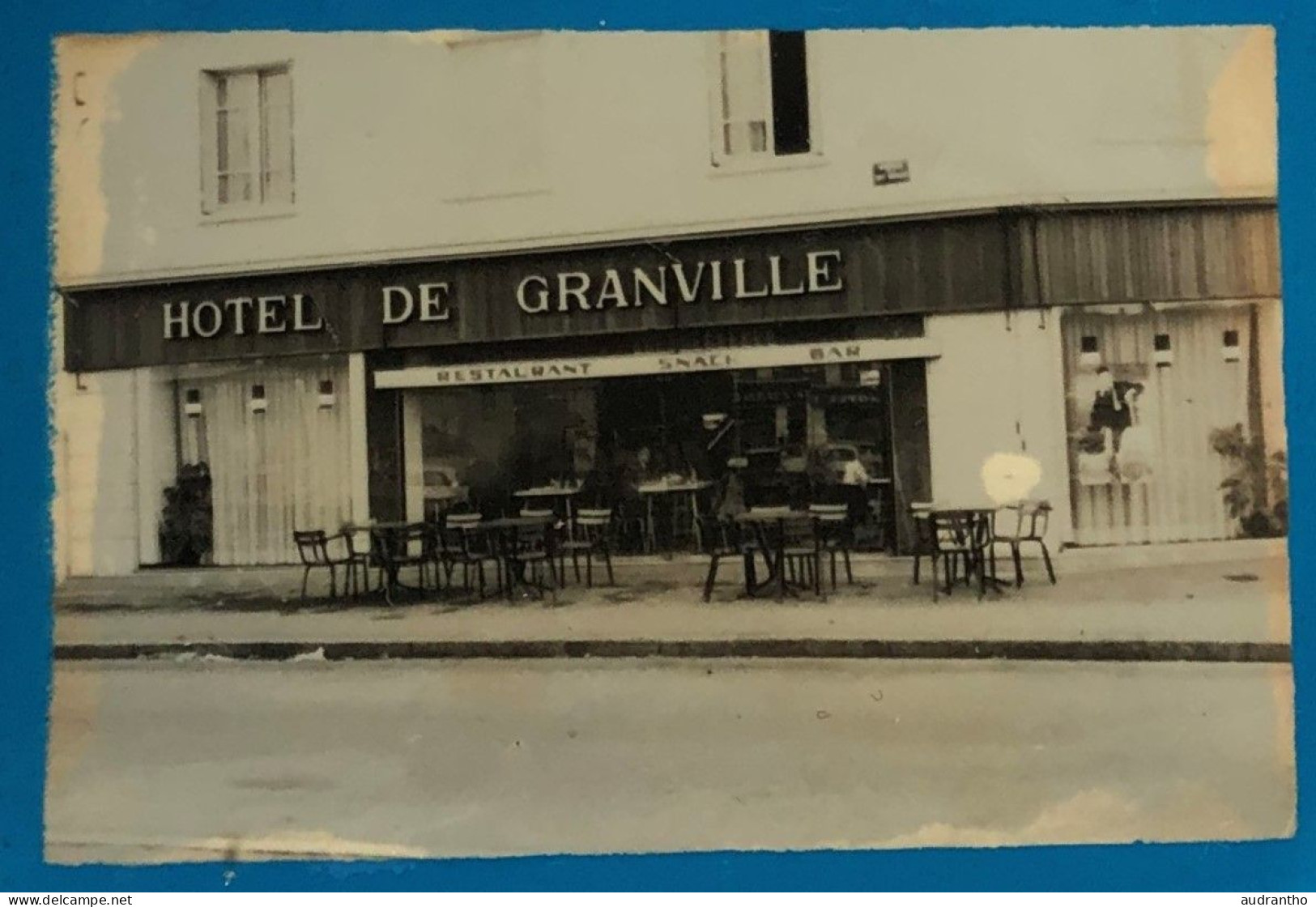Ancien Cendrier Vide Poche En Verre HOTEL DE GRANVILLE Restaurant Snack Bar - Ashtrays