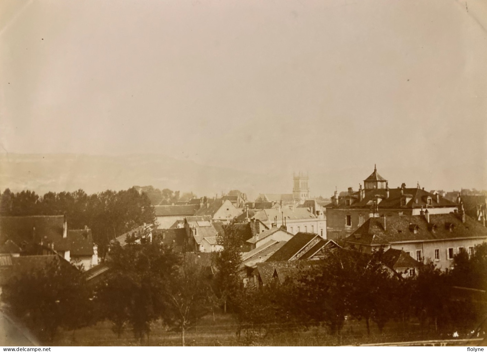 Belley - Photo Ancienne Albuminée Circa 1901 - Vue Générale Sur La Commune - Belley