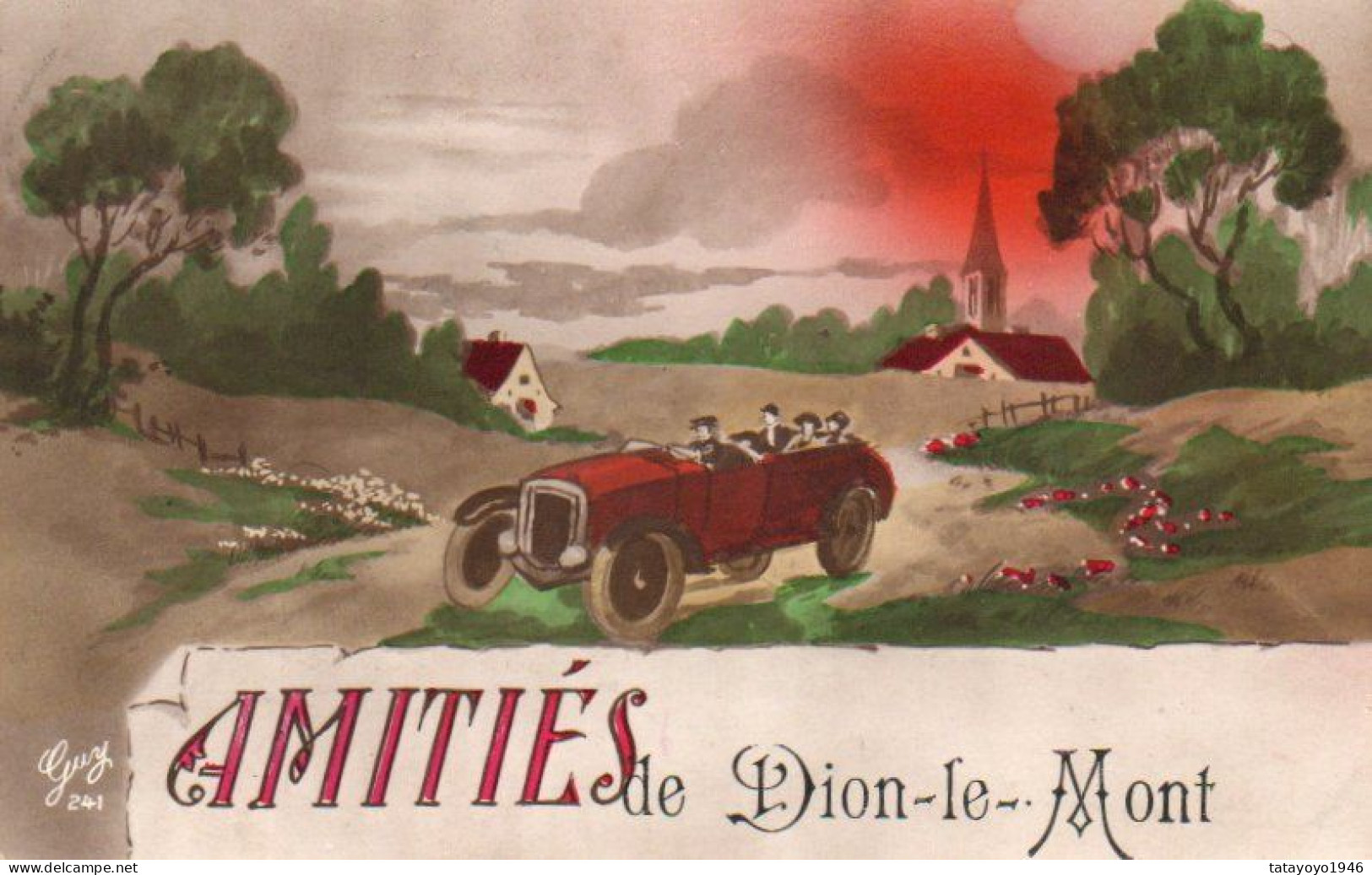 Amitiés  De Dion-le-Mont Voyagé En 19????ne Possède Plus Son Timbre - Chaumont-Gistoux