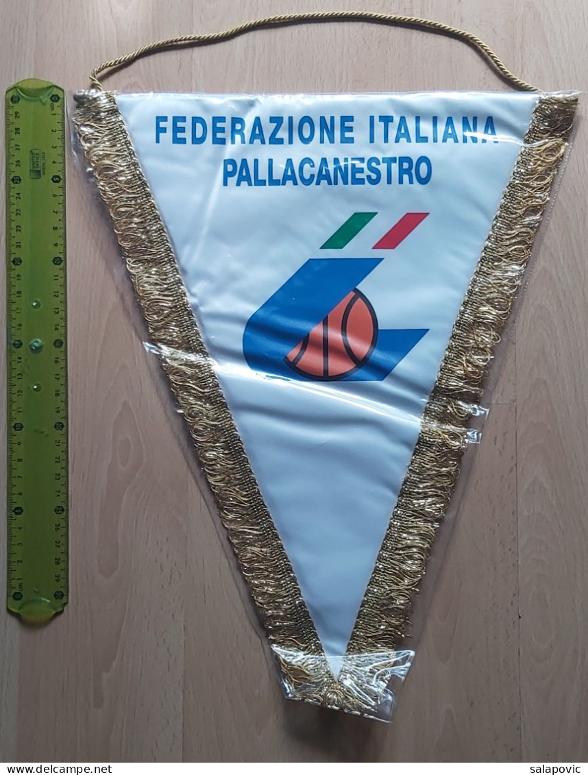 Italy - Italian Basketball Federation (Federazione Italiana Pallacanestro) PENNANT, SPORTS FLAG FLAG ZS 1 KUT - Kleding, Souvenirs & Andere