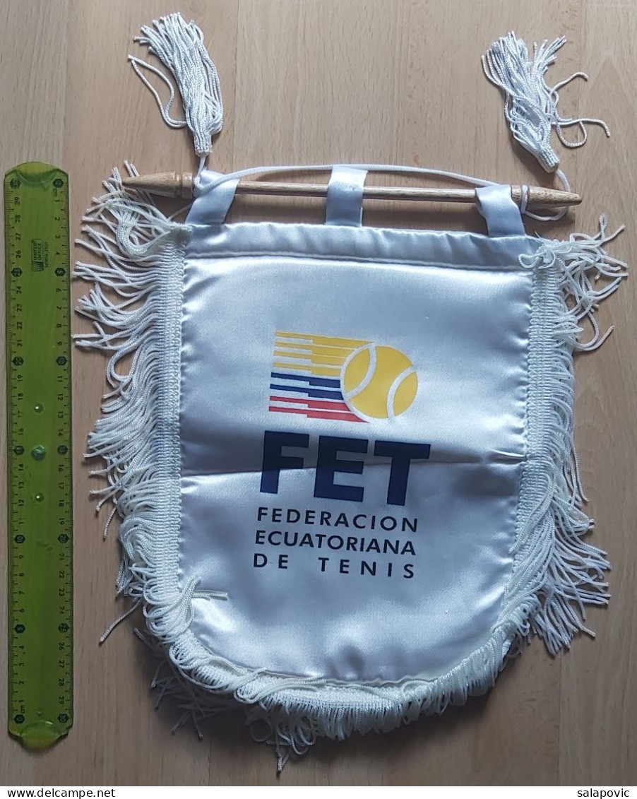 Federación Ecuatoriana De Tenis Ecuadorian Tennis Federation Ecuador PENNANT, SPORTS FLAG FLAG ZS 1 KUT - Apparel, Souvenirs & Other