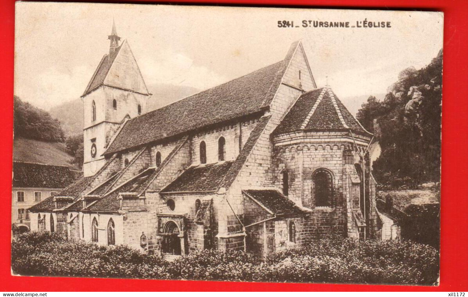 KAS-09  Sainte-Ursanne L'Eglise.  Cachet Militaire Bataillon 18. Dénéréaz 5241 - Saint-Ursanne