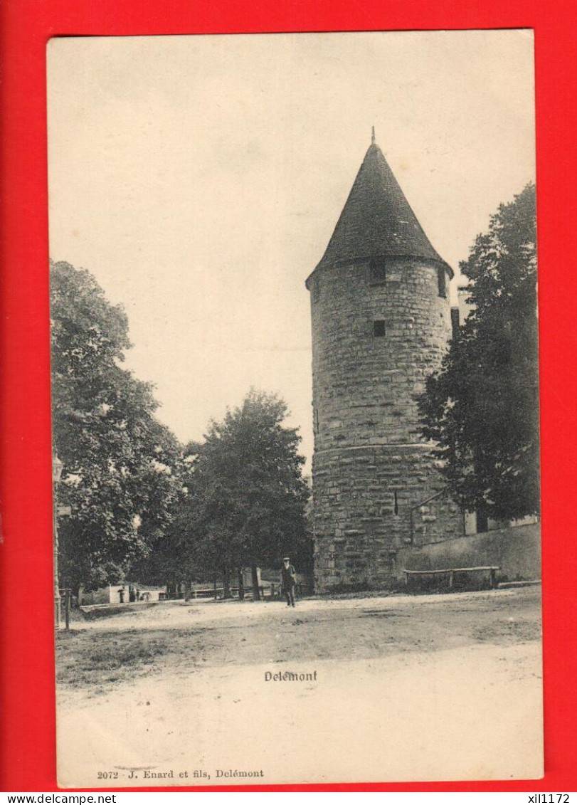 KAS-10  Tour De Delémont Enard 2072 Cachet 1905 Vers Nuits-St.-Gorges - Delémont