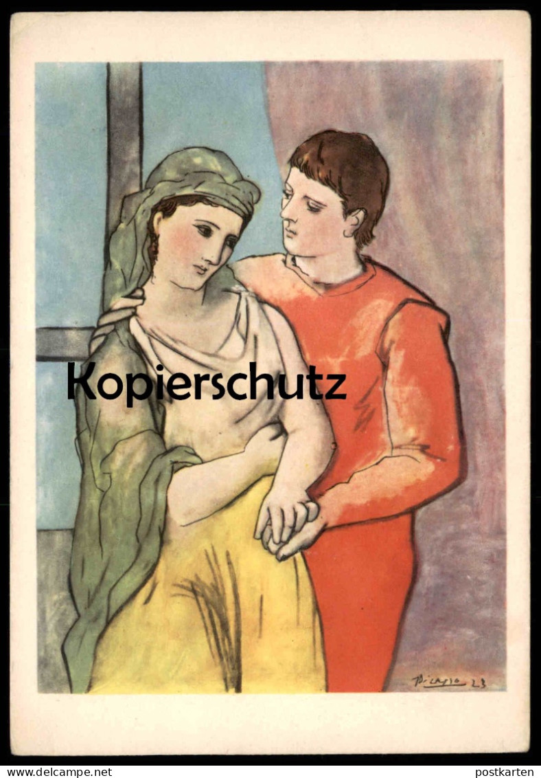 ÄLTERE KÜNSTLER KARTE PABLO PICASSO LES AMANTS THE LOVERS THE ART INSTITUTE OF CHICAGO Cpa Postcard Ansichtskarte AK - Picasso