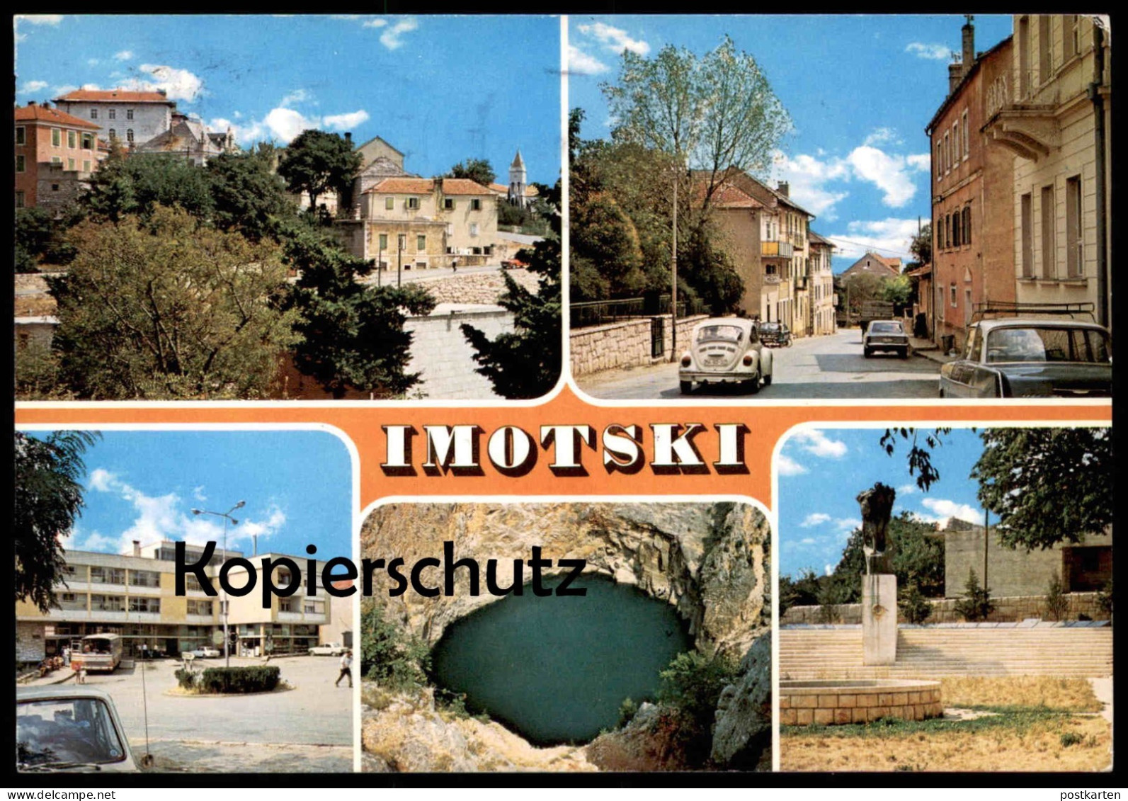 ÄLTERE POSTKARTE IMOTSKI KROATIEN CROATIA AUTOS AUTO VW KÄFER Ansichtskarte Postcard Cpa AK - Hamm