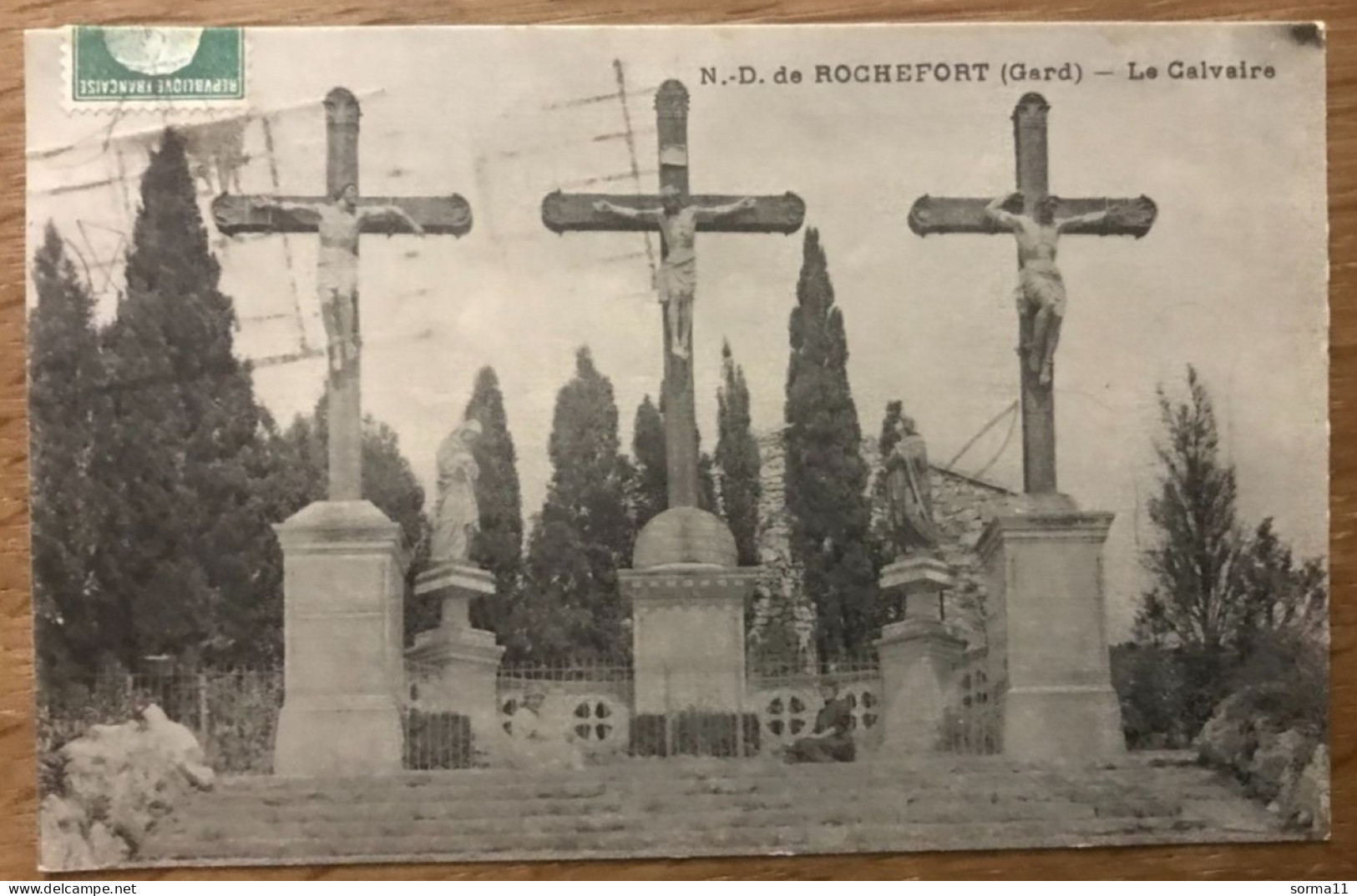 CPA N.D. ROCHEFORT 30 Le Calvaire - Rochefort-du-Gard