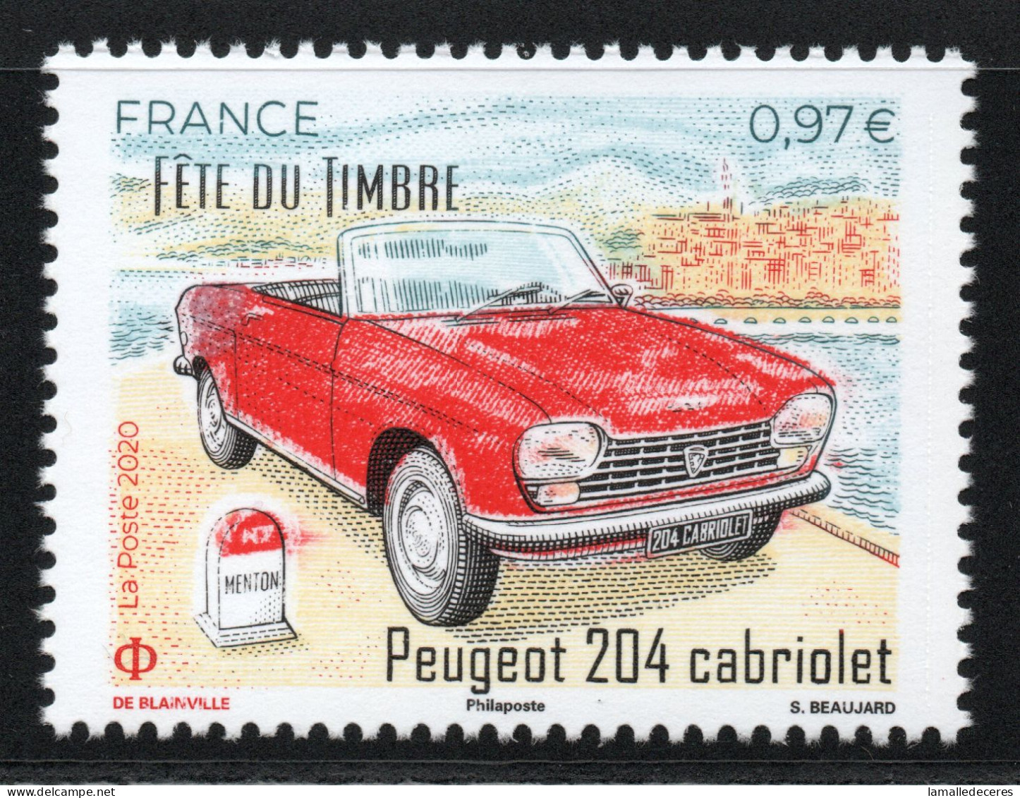 DECOUVERTE TIRAGE PHILAPOSTE AVEC UN A SUR TP COMMEMO CABRIOLET PEUGEOT 5390A RR - Nuovi