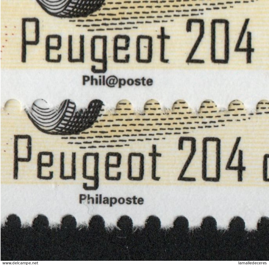 DECOUVERTE TIRAGE PHILAPOSTE AVEC UN A SUR TP COMMEMO CABRIOLET PEUGEOT 5390A RR - Unused Stamps